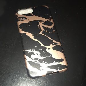 iPhone 7 Plus Black & Rose Gold Phone Case